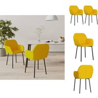 Esszimmerstühle - Living Esszimmerstühle 2 Stk. Gelb Samt Esszimmerstühle - Living Esszimmerstühle 2 Stk. Gelb Samt von VIDAXL