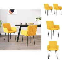 Esszimmerstühle - Living Esszimmerstühle 2 Stk. Gelb Samt Esszimmerstühle - Living Esszimmerstühle 2 Stk. Gelb Samt von VIDAXL