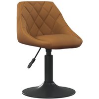 Vidaxl - Esszimmerstuhl Braun Samt 966900 von VIDAXL