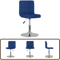 Vidaxl - Esszimmerstuhl Drehbar Blau Stoff von VIDAXL