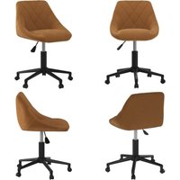 Esszimmerstuhl Drehbar Braun Samt - Vidaxl Esszimmerstuhl Drehbar Braun Samt - Vidaxl von VIDAXL