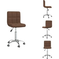 Esszimmerstuhl Drehbar Braun Stoff - Esszimmerstuhl - Esszimmerstühle - Stuhl - Stühle Esszimmerstuhl Drehbar Braun Stoff - Esszimmerstuhl - Esszimmerstühle - Stuhl - Stühle von VIDAXL