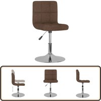Esszimmerstuhl Drehbar Braun Stoff - Vidaxl von VIDAXL
