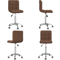 Esszimmerstuhl Drehbar Braun Stoff - Vidaxl von VIDAXL