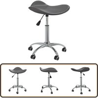 Esszimmerstuhl Drehbar Grau Kunstleder - Drehstühle - Esszimmerstühle - Küchenstühle - Bürostuhl - Sitzkomfort von VIDAXL