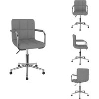 Esszimmerstuhl Drehbar Hellgrau Stoff - Esszimmerstuhl - Esszimmerstühle - Stuhl - Stühle von VIDAXL