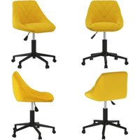 Esszimmerstuhl Drehbar Senfgelb Samt - Vidaxl von VIDAXL