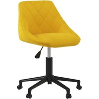 Esszimmerstuhl Drehbar Senfgelb Samt vidaXL866998 von VIDAXL