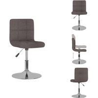 Esszimmerstuhl Drehbar Taupe Stoff - Esszimmerstuhl - Drehstuhl - Sitzkomfort - Modernes Design - Taupe Esszimmerstuhl Drehbar Taupe Stoff - Esszimmerstuhl - Drehstuhl - Sitzkomfort - Modernes Design - Taupe von VIDAXL