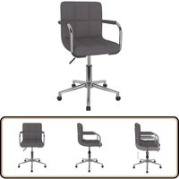 Esszimmerstuhl Drehbar Taupe Stoff - Vidaxl von VIDAXL