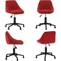 Esszimmerstuhl Drehbar Weinrot Samt - Vidaxl von VIDAXL