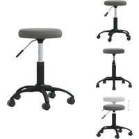 Esszimmerstuhl Dunkelgrau Samt - Esszimmerstuhl - Samtsessel - Drehstuhl - Bürostuhl - Höhenverstellbar Esszimmerstuhl Dunkelgrau Samt - Esszimmerstuhl - Samtsessel - Drehstuhl - Bürostuhl - Höhenverstellbar von VIDAXL