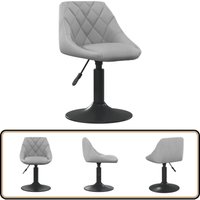 Esszimmerstuhl Hellgrau Samt - Drehstuhll - Esszimmerstuhl - Samtsitz - Höhenverstellbar - Bürostuhl Esszimmerstuhl Hellgrau Samt - Drehstuhll - Esszimmerstuhl - Samtsitz - Höhenverstellbar - Bürostuhl von VIDAXL