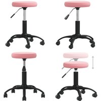 Vidaxl - Esszimmerstuhl Rosa Samt von VIDAXL