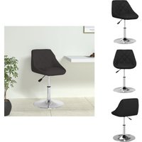 Esszimmerstuhl Schwarz Kunstleder - Esszimmerstuhl - Küchenstuhl - Drehstuhl - Bürostuhl - Moderner Stuhl von VIDAXL