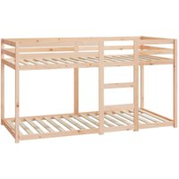 Etagenbett ohne Matratze 90x200 cm Massivholz Kiefer Vidaxl von VIDAXL