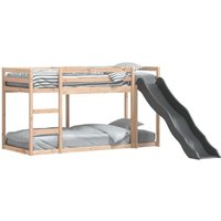 Etagenbett mit Rutsche und Leiter 90x200 cm Massivholz Kiefer Vidaxl von VIDAXL