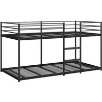 Vidaxl - Etagenbett ohne Matratze Schwarz 90x200 cm Stahl von VIDAXL