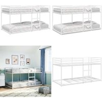 Vidaxl - Etagenbett ohne Matratze Weiß 100x190 cm Stahl Vidaxl - Etagenbett ohne Matratze Weiß 100x190 cm Stahl von VIDAXL