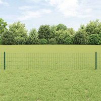 Zaun mit Pfosten Grün 0,4 x 10 m Stahl Vidaxl Zaun mit Pfosten Grün 0,4 x 10 m Stahl Vidaxl von VIDAXL