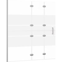 Faltbare Duschkabine esg 120x140 cm Weiß vidaXL840305 von BONNEVIE