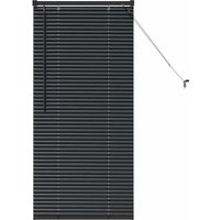 Fensterjalousie mit Vorhängen Schwarz Aluminium vidaXL Fensterjalousie mit Vorhängen Schwarz Aluminium vidaXL von VIDAXL