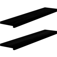 Vidaxl - Fensterbänke 2 Stk. Dunkelbraun 100x20x2 cm Massivholz Eiche Vidaxl - Fensterbänke 2 Stk. Dunkelbraun 100x20x2 cm Massivholz Eiche von VIDAXL