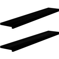 Vidaxl - Fensterbänke 2 Stk. Dunkelbraun 120x20x2 cm Massivholz Eiche Vidaxl - Fensterbänke 2 Stk. Dunkelbraun 120x20x2 cm Massivholz Eiche von VIDAXL
