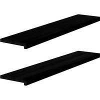 Vidaxl - Fensterbänke 2 Stk. Dunkelbraun 120x30x2 cm Massivholz Eiche Vidaxl - Fensterbänke 2 Stk. Dunkelbraun 120x30x2 cm Massivholz Eiche von VIDAXL