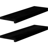 Vidaxl - Fensterbänke 2 Stk. Dunkelbraun 70x20x2 cm Massivholz Eiche Vidaxl - Fensterbänke 2 Stk. Dunkelbraun 70x20x2 cm Massivholz Eiche von VIDAXL