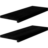Vidaxl - Fensterbänke 2 Stk. Dunkelbraun 70x25x2 cm Massivholz Eiche Vidaxl - Fensterbänke 2 Stk. Dunkelbraun 70x25x2 cm Massivholz Eiche von VIDAXL
