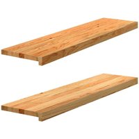 Vidaxl - Fensterbänke 2 Stk. Hellbraun 100x25x2 cm Massivholz Eiche Vidaxl - Fensterbänke 2 Stk. Hellbraun 100x25x2 cm Massivholz Eiche von VIDAXL