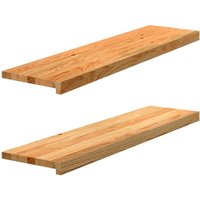 Vidaxl - Fensterbänke 2 Stk. Hellbraun 100x30x2 cm Massivholz Eiche Vidaxl - Fensterbänke 2 Stk. Hellbraun 100x30x2 cm Massivholz Eiche von VIDAXL