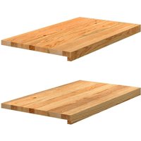Vidaxl - Fensterbänke 2 Stk. Hellbraun 70x40x2 cm Massivholz Eiche Vidaxl - Fensterbänke 2 Stk. Hellbraun 70x40x2 cm Massivholz Eiche von VIDAXL