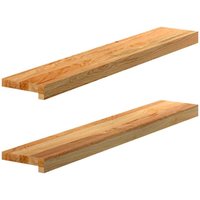 Vidaxl - Fensterbänke 2 Stk. Hellbraun 90x15x2 cm Massivholz Eiche Vidaxl - Fensterbänke 2 Stk. Hellbraun 90x15x2 cm Massivholz Eiche von VIDAXL