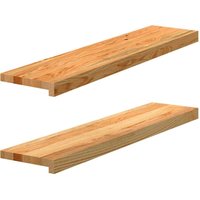 Vidaxl - Fensterbänke 2 Stk. Hellbraun 90x20x2 cm Massivholz Eiche Vidaxl - Fensterbänke 2 Stk. Hellbraun 90x20x2 cm Massivholz Eiche von VIDAXL