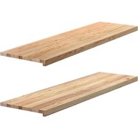 Vidaxl - Fensterbänke 2 Stk. Unbehandelt 140x40x2 cm Massivholz Eiche Vidaxl - Fensterbänke 2 Stk. Unbehandelt 140x40x2 cm Massivholz Eiche von VIDAXL