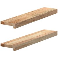 Vidaxl - Fensterbänke 2 Stk. Unbehandelt 70x15x2 cm Massivholz Eiche 546735 Vidaxl - Fensterbänke 2 Stk. Unbehandelt 70x15x2 cm Massivholz Eiche 546735 von VIDAXL