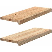 Vidaxl - Fensterbänke 2 Stk. Unbehandelt 70x30x2 cm Massivholz Eiche Vidaxl - Fensterbänke 2 Stk. Unbehandelt 70x30x2 cm Massivholz Eiche von VIDAXL