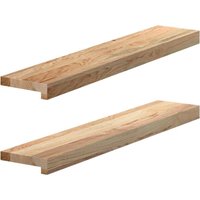 Vidaxl - Fensterbänke 2 Stk. Unbehandelt 80x15x2 cm Massivholz Eiche Vidaxl - Fensterbänke 2 Stk. Unbehandelt 80x15x2 cm Massivholz Eiche von VIDAXL