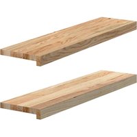 Vidaxl - Fensterbänke 2 Stk. Unbehandelt 80x20x2 cm Massivholz Eiche Vidaxl - Fensterbänke 2 Stk. Unbehandelt 80x20x2 cm Massivholz Eiche von VIDAXL
