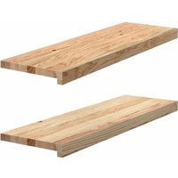 Vidaxl - Fensterbänke 2 Stk. Unbehandelt 80x30x2 cm Massivholz Eiche Vidaxl - Fensterbänke 2 Stk. Unbehandelt 80x30x2 cm Massivholz Eiche von VIDAXL