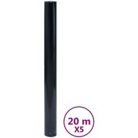 Fensterfolie Sichtschutzfolie Milchglasfolie 5 Stk. Statisch Matt Schwarz vidaXL Fensterfolie Sichtschutzfolie Milchglasfolie 5 Stk. Statisch Matt Schwarz vidaXL von VIDAXL