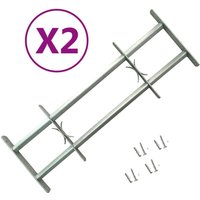 Fenstergitter Verstellbar für Fenster 2 Stk. 700-1050 mm Vidaxl von VIDAXL