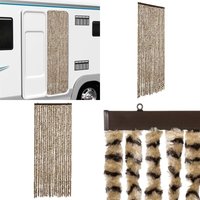 Fliegenvorhang Beige und Braun 56x200 cm Chenille - Fliegenvorhang - Insektenschutz - Türvorhang - Fliegenschutz - Sommergarten - Home & Living Fliegenvorhang Beige und Braun 56x200 cm Chenille - Fliegenvorhang - Insektenschutz - Türvorhang - Fliegenschutz - Sommergarten - Home & Living von VIDAXL