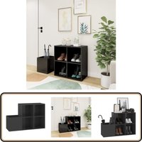 Flur-Schuhschrank Hochglanz-Grau 105x35,5x70 cm Holzwerkstoff - Flur-Schuhschrank - Schuhschrank - Holzwerkstoffmöbel - Garderobe - Schrank Flur-Schuhschrank Hochglanz-Grau 105x35,5x70 cm Holzwerkstoff - Flur-Schuhschrank - Schuhschrank - Holzwerkstoffmöbel - Garderobe - Schrank von VIDAXL