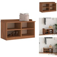Flurbank sandnes 87x40x50 cm Massivholz Kiefer - Flurbank - Flurbänke - Bank - Sitzbank Flurbank sandnes 87x40x50 cm Massivholz Kiefer - Flurbank - Flurbänke - Bank - Sitzbank von VIDAXL