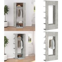 Flurschränke 2 Stk. Betongrau Holzwerkstoff - Garderobe - Flurmöbel - Holzschrank - Regal - Aufbewahrungsbox - Home & Living von VIDAXL
