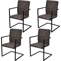 Vidaxl - Freischwinger 4 Stk. Braun Kunstleder Vidaxl - Freischwinger 4 Stk. Braun Kunstleder von VIDAXL