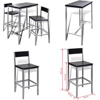 Frühstücksbar Set - Esstisch - Barhocker - Küchenstuhl - Frühstückstisch - Modernes Sofa - Home & Living Frühstücksbar Set - Esstisch - Barhocker - Küchenstuhl - Frühstückstisch - Modernes Sofa - Home & Living von VIDAXL